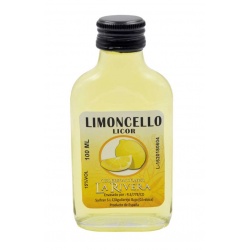 Licor de Limoncello 100 ML, Petaca Cristal