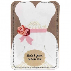 Pegatina de boda para personalizar dulce de membrillo