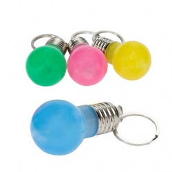 Llavero Bombilla con luz en colores surtidos