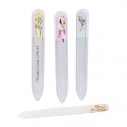Lima de uñas con diseño surtido de flores