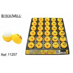 Bálsamo labial de emoticonos alegres y divertidos