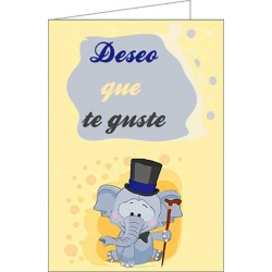 Tarjeta de felicitación Deseo que te guste