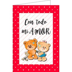 Tarjeta de felicitación Con todo mi amor
