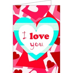 Tarjeta de felicitación I love you