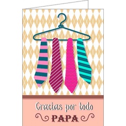 Tarjeta de felicitación Gracias por todo Papá