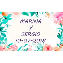 Tarjetas personalizables para regalos de boda
