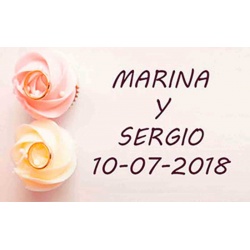 Tarjetas personalizables para regalos de boda