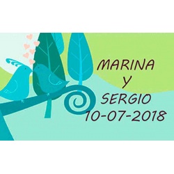 Tarjetas personalizables para regalos de boda