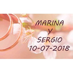 Tarjetas personalizables para regalos de boda