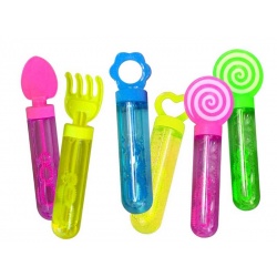 Pompero juguete burbujas 14 cm. (24 Unds.)