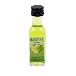 Mini-botellita de Manzana, 20 ml, modelo Marasca en cristal