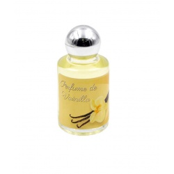 Bote de perfume de vainilla en cristal, 10 ml, con pegatina decorada