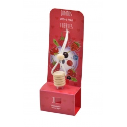 Ambientador para coche con olor a frutos rojos en bote de cristal 8 ml