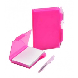 LIBRETA ROSA + BOLI PLÁSTICO