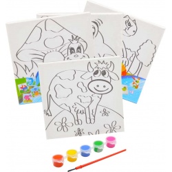 CANVAS + PINTURAS 20X20 (MIN.4) REF: 27016