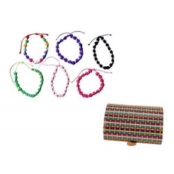 PULSERA DE NUDOS + CAJA MADERA (8516)