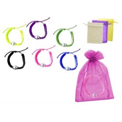 PULSERA CON PERLA + BOLSA TULL LISA (8533)