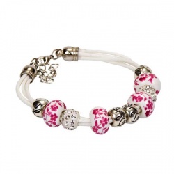 Pulsera eslabones blanca