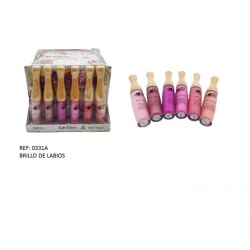 Brillo de labios en tonos rosas