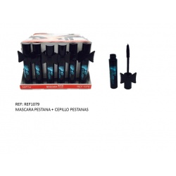 Mascara para pestañas + cepillo para pestañas