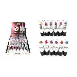 Barra de labios metálico