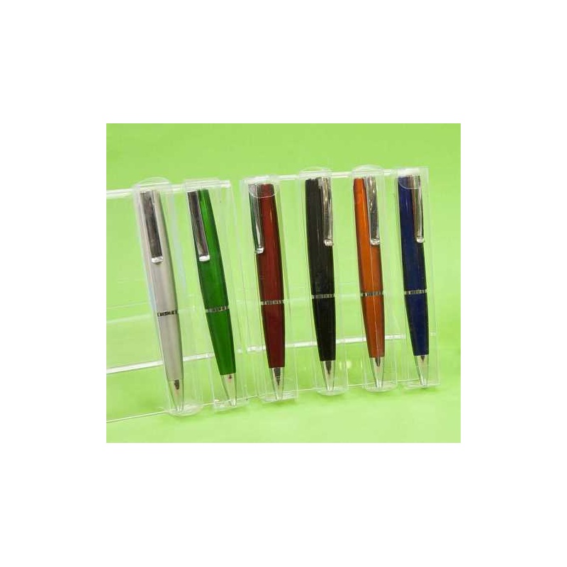 Bolígrafos surtidos colores en caja acetato (precio unidad)