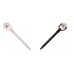 Bolígrafos rueda bola en colores blanco o negro (precio unidad)