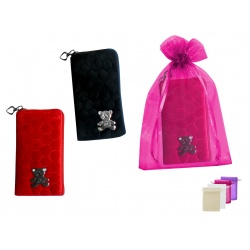 FUNDA MOVIL GOLOSITO TERCIOPELO + BOLSA TULL LISA (8530)