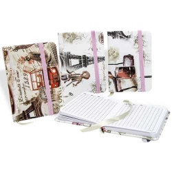 LIBRETA VINTAGE CON GOMA SURT. 3 MOD.