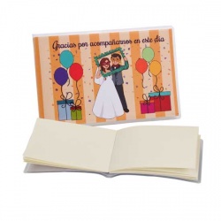 Libreta de novios para regalos de boda