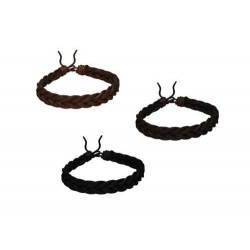 PULSERA PIEL DE HOMBRE ENTRELAZADA LISA