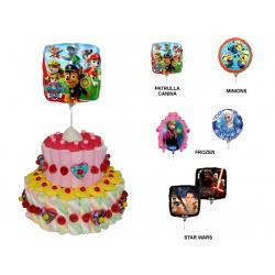 TARTA 1 BASE + GLOBO LICENCIAS (Aprox. 700 Gr.)