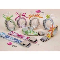 CINTURON GOMA NIÑA EN CELOF. CON LAZO RAF. Y PIN