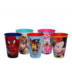 Vaso pp mickey-minnie-patrulla-frozen-spiderman-soy luna (430 ml.)