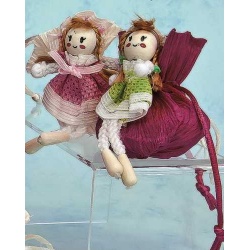 Broche muñeca con jabon de rosa