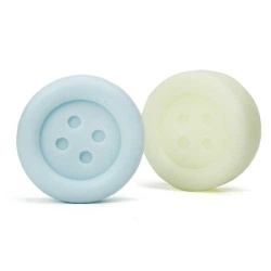 JABON 60GR. BOTON 2 COL. (AZUL-AMARILLO)