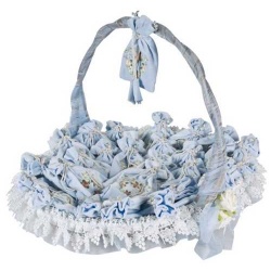 CESTA BOLSA TERCIOPELO JABON SURT. 30 UD