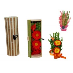 AMBIENTADOR DE FLORES CON IMAN + CAJA DE MIMBRE (8520) AMBIENTADOR DE FLORES CON IMAN + CAJA DE MIMBRE (8520)