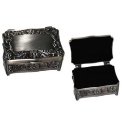 Joyero color plata envejecida (precio unidad)