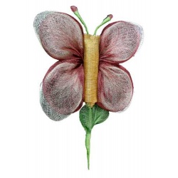 MARIPOSA BURDEOS
