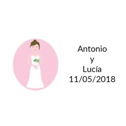 pegatina boda original