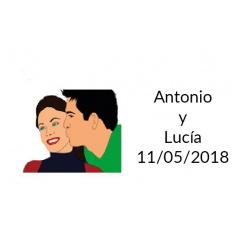 pegatina boda original