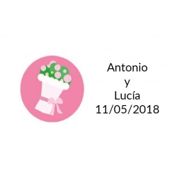 pegatina original para boda