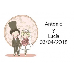 pegatinas original invitado para boda batatas