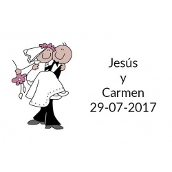 pegatinas original invitado para boda batatas