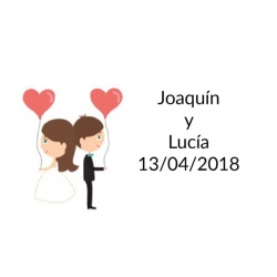 pegatina original bodas