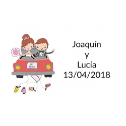 pegatina bodas original