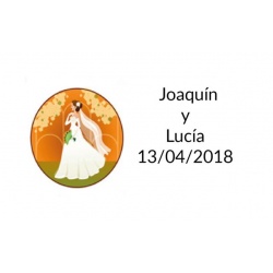 pegatinas originales bodas
