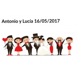 pegatinas original invitado para boda batatas