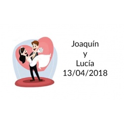 pegatinas original invitado para boda batatas